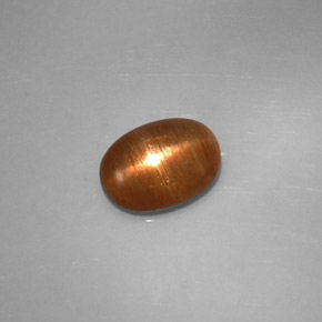 Pietra solare stellare Marrone dorato naturale da 1.37 ct, Taglio ovale, Opaco