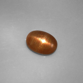 Pietra solare stellare Marrone dorato naturale da 1.37 ct, Taglio ovale, Opaco