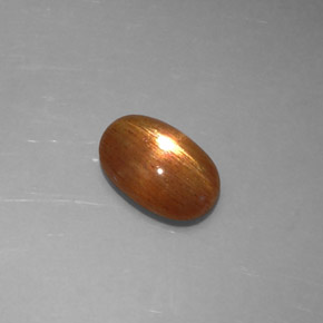 Pietra solare stellare Marrone dorato naturale da 1.36 ct, Taglio ovale, Opaco