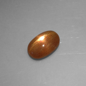 Pietra solare stellare Marrone dorato naturale da 1.36 ct, Taglio ovale, Opaco