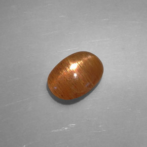 Pietra solare stellare Marrone dorato naturale da 1.48 ct, Taglio ovale, Opaco
