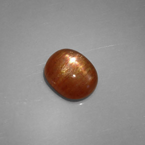 Pietra solare stellare Marrone dorato naturale da 1.75 ct, Taglio ovale, Opaco