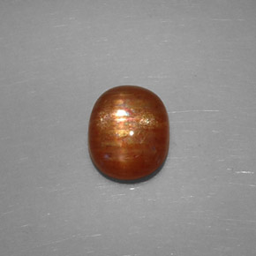 Pietra solare stellare Marrone dorato naturale da 1.75 ct, Taglio ovale, Opaco