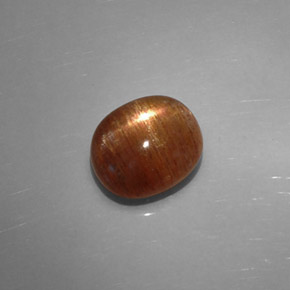 Pietra solare stellare Marrone dorato naturale da 2.20 ct, Taglio ovale, Opaco