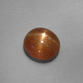 Pietra solare stellare Marrone dorato naturale da 2.17 ct, Taglio ovale, Opaco