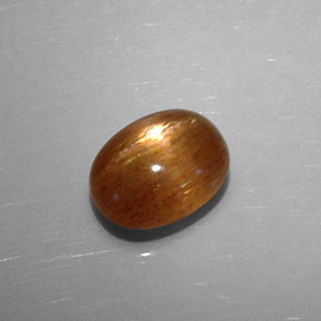 Pietra solare stellare Marrone dorato naturale da 1.87 ct, Taglio ovale, Opaco