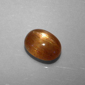 Pietra solare stellare Marrone dorato naturale da 1.87 ct, Taglio ovale, Opaco