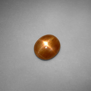 Pietra solare stellare Marrone dorato naturale da 1.59 ct, Taglio ovale, Opaco