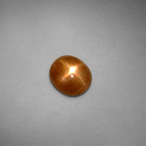 Pietra solare stellare Marrone dorato naturale da 1.59 ct, Taglio ovale, Opaco