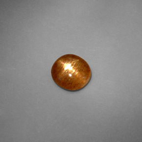 Pietra solare stellare Marrone dorato naturale da 1.37 ct, Taglio ovale, Opaco