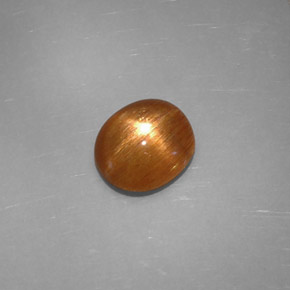 Pietra solare stellare Marrone dorato naturale da 1.24 ct, Taglio ovale, Opaco