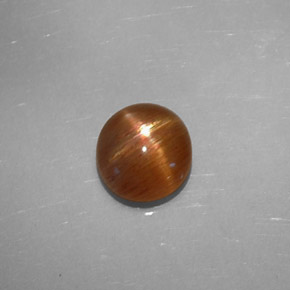 Pietra del sole stellata marrone dorato naturale da 1,49 ct, taglio ovale, opaco