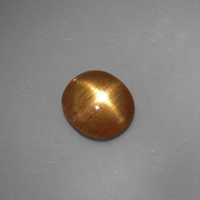 Pietra del sole stellata marrone dorato naturale da 1,32 ct, taglio ovale, opaco