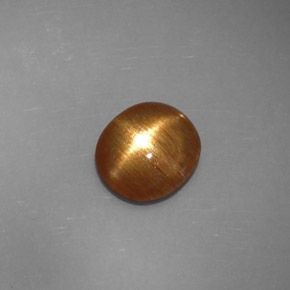 Pietra del sole stellata marrone dorato naturale da 1,32 ct, taglio ovale, opaco