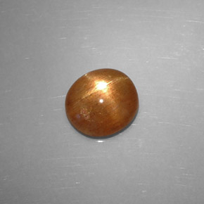 Pietra solare stellare Marrone dorato naturale da 1.36 ct, Taglio ovale, Opaco