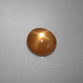 Pietra solare stellare Marrone dorato naturale da 1.36 ct, Taglio ovale, Opaco