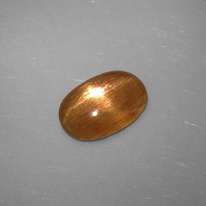 Pietra solare stellare Marrone dorato naturale da 1.08 ct, Taglio ovale, Traslucido