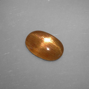 Pietra solare stellare Marrone dorato naturale da 1.08 ct, Taglio ovale, Traslucido