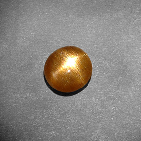 Pietra del sole stellata naturale marrone da 1,17 ct, taglio ovale, opaco