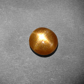 Pietra del sole stellata naturale marrone da 1,17 ct, taglio ovale, opaco