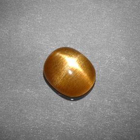 Pietra solare stellare Marrone dorato naturale da 0.94 ct, Taglio ovale, Opaco