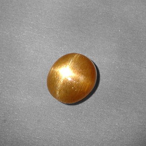 Pietra del sole stellata naturale marrone da 0,80 ct, taglio ovale, opaco