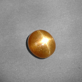 Pietra del sole stellata naturale marrone da 0,80 ct, taglio ovale, opaco