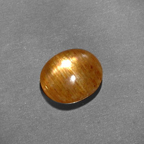 Pietra solare stellare Marrone dorato naturale da 1.41 ct, Taglio ovale, Opaco
