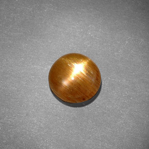 Pietra del sole stellata naturale marrone da 0,97 ct, taglio ovale, opaco