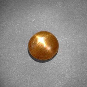 Pietra del sole stellata naturale marrone da 0,97 ct, taglio ovale, opaco