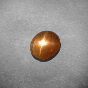 Pietra solare stellare Marrone dorato naturale da 1.55 ct, Taglio ovale, Opaco