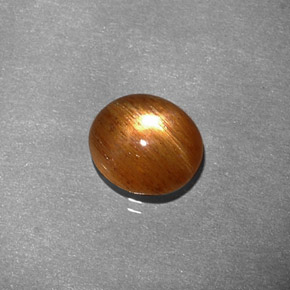 Pietra solare stellare Marrone dorato naturale da 1.34 ct, Taglio ovale, Opaco