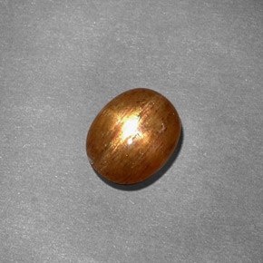 Pietra solare stellare Marrone dorato naturale da 1.07 ct, Taglio ovale, Opaco