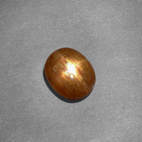 Pietra solare stellare Marrone dorato naturale da 1.07 ct, Taglio ovale, Opaco