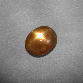 Pietra solare stellare Marrone dorato naturale da 1.13 ct, Taglio ovale, Opaco