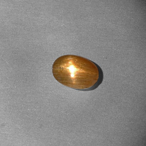 Pietra solare stellare Marrone dorato naturale da 0.37 ct, Taglio ovale, Opaco