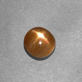 Pietra solare stellare Marrone dorato naturale da 0.65 ct, Taglio ovale, Opaco