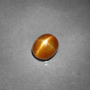 Pietra del sole stellata marrone dorato naturale da 1,49 ct, taglio ovale, opaco