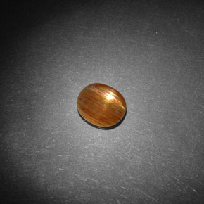 Pietra solare stellare Marrone dorato naturale da 1.17 ct, Taglio ovale, Opaco