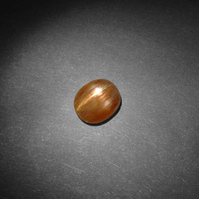 Pietra solare stellare Marrone dorato naturale da 1.17 ct, Taglio ovale, Opaco