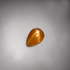 Pietra solare stellare Marrone dorato naturale da 1.37 ct, Forma a pera, Opaco