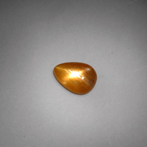 Pietra solare stellare Marrone dorato naturale da 1.37 ct, Forma a pera, Opaco