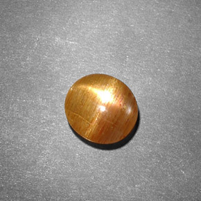Pietra del sole stellata naturale marrone da 0,99 ct, taglio ovale, opaco