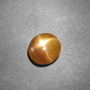 Pietra del sole stellata naturale marrone da 0,99 ct, taglio ovale, opaco