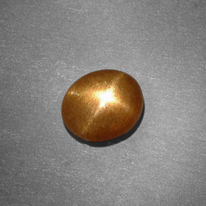 Pietra solare stellare Marrone dorato naturale da 1.13 ct, Taglio ovale, Opaco