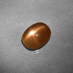 Pietra solare stellare Marrone dorato naturale da 1.22 ct, Taglio ovale, Opaco
