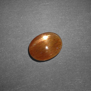 Pietra solare stellare Marrone dorato naturale da 1.03 ct, Taglio ovale, Opaco