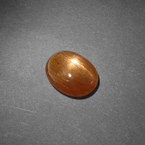 Pietra solare stellare Marrone dorato naturale da 1.03 ct, Taglio ovale, Opaco