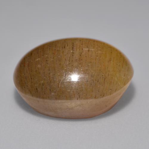 Pietra solare stellare Marrone dorato naturale da 12.02 ct, Taglio ovale, Opaco