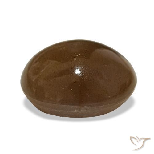 Pietra solare stellare Marrone caldo naturale da 15.77 ct, Taglio ovale, Opaco